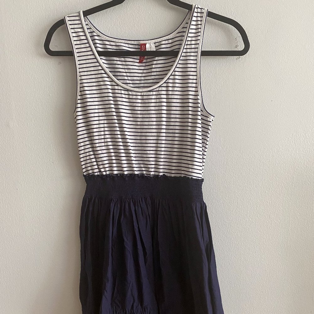 Divided by H&M Blue Striped Dress